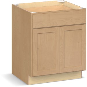 RELIABILT Parkstone II Base Cabinet, Wheat Stained, 27" W, 2 Doors 1 Drawer, Fully Assembled, ADA - 641117 | Lowe's Pro Supply